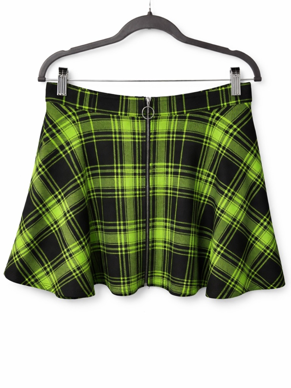 Hot Topic Grunge Plaid Circle Skirt w/ Pockets Y2K Alt Goth Punk Large